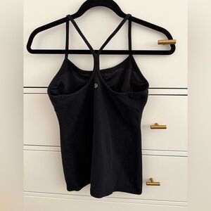 Lululemon Black Racerback Tank Top with Built-In Bra